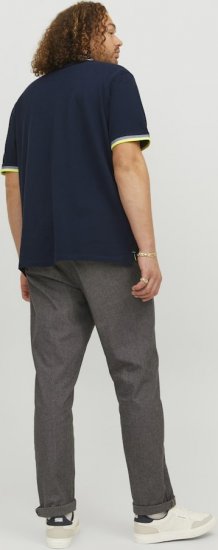 Jack & Jones PAULOS Short Sleeve Polo Dark Navy/NEON - Polo krekli - Polo krekli - 2XL-8XL