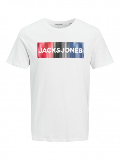 Jack & Jones JJECORP Logo Play T-Shirt White - T-krekli - T-krekli - 2XL-14XL