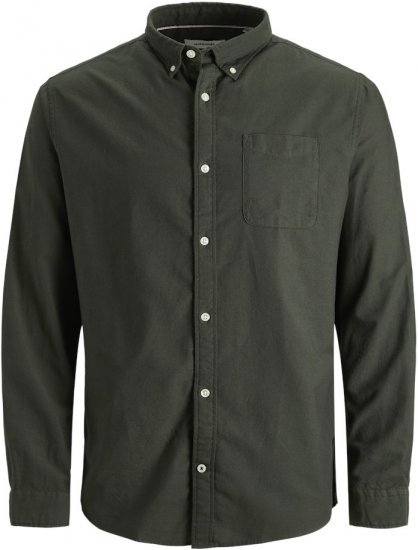 Jack & Jones OXFORD LS Shirt Green - Krekli - Krekli - 2XL-8XL