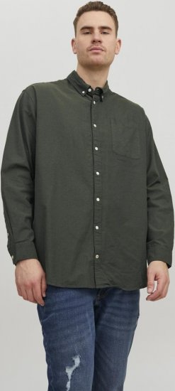 Jack & Jones OXFORD LS Shirt Green - Krekli - Krekli - 2XL-8XL
