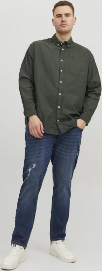 Jack & Jones OXFORD LS Shirt Green - Krekli - Krekli - 2XL-8XL