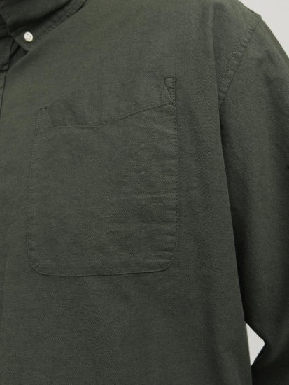 Jack & Jones OXFORD LS Shirt Green - Krekli - Krekli - 2XL-8XL