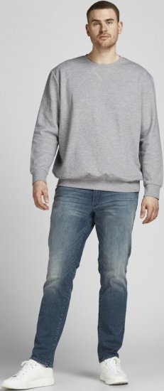 Jack & Jones Basic Sweatshirt Light Grey Melange - Džemperi un džemperi ar kapuci - Džemperi - 2XL-14XL
