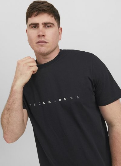 Jack & Jones STAR T-Shirt Black - T-krekli - T-krekli - 2XL-14XL