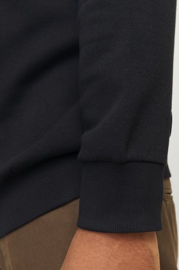Jack & Jones 2 COL LOGO Hoodie Black - Džemperi un džemperi ar kapuci - Džemperi - 2XL-14XL