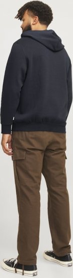 Jack & Jones 2 COL LOGO Hoodie Dark Navy - Džemperi un džemperi ar kapuci - Džemperi - 2XL-14XL