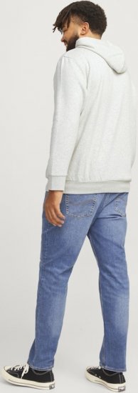 Jack & Jones 2 COL LOGO Hoodie White Melange - Džemperi un džemperi ar kapuci - Džemperi - 2XL-14XL