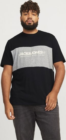Jack & Jones LEGACY BLOCKING T-Shirt Black - T-krekli - T-krekli - 2XL-14XL