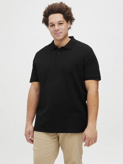 Jack & Jones AUSTIN CLASSIC Polo Black - Polo krekli - Polo krekli - 2XL-8XL