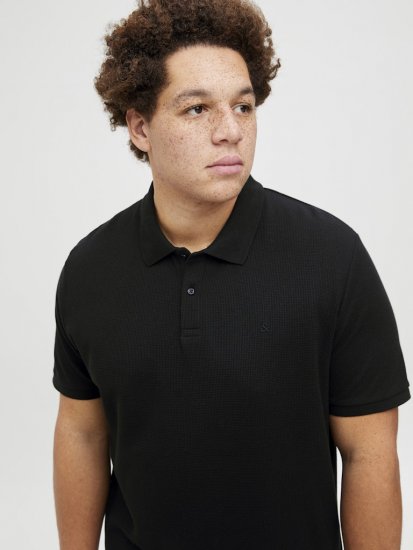 Jack & Jones AUSTIN CLASSIC Polo Black - Polo krekli - Polo krekli - 2XL-8XL