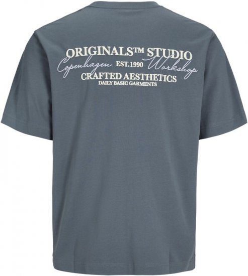 Jack & Jones Lington Crew Neck T-Shirt Grey - T-krekli - T-krekli - 2XL-14XL