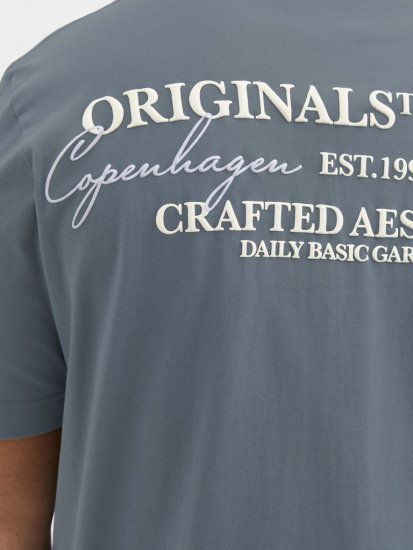 Jack & Jones Lington Crew Neck T-Shirt Grey - T-krekli - T-krekli - 2XL-14XL