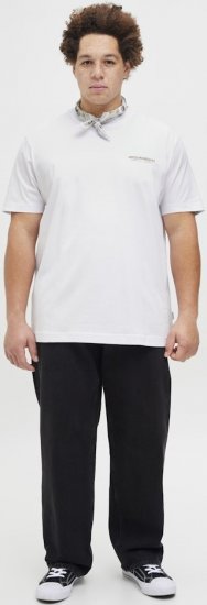 Jack & Jones Lington Crew Neck T-Shirt Bright White - T-krekli - T-krekli - 2XL-14XL