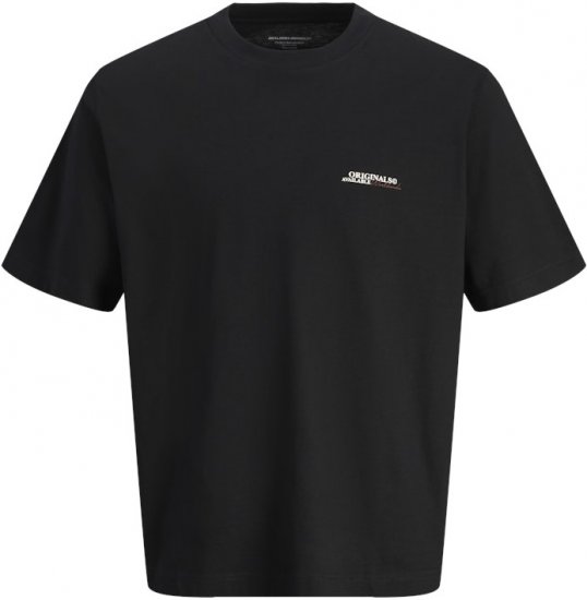 Jack & Jones Lington Crew Neck T-Shirt Black - T-krekli - T-krekli - 2XL-14XL