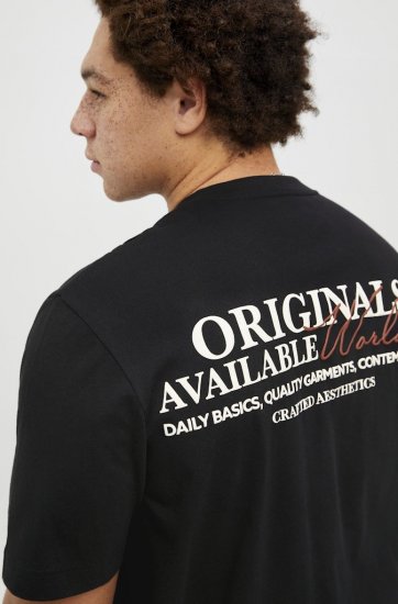 Jack & Jones Lington Crew Neck T-Shirt Black - T-krekli - T-krekli - 2XL-14XL