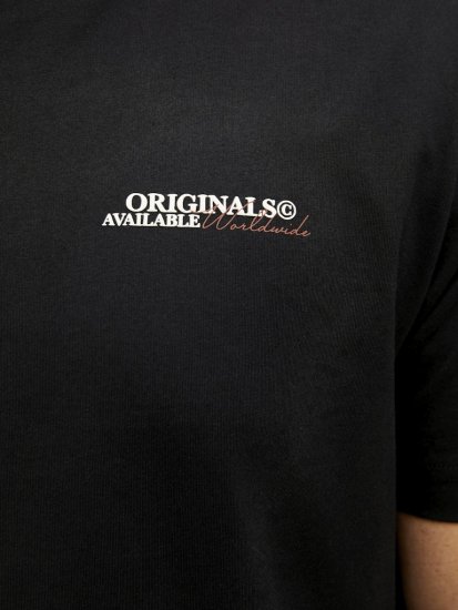 Jack & Jones Lington Crew Neck T-Shirt Black - T-krekli - T-krekli - 2XL-14XL