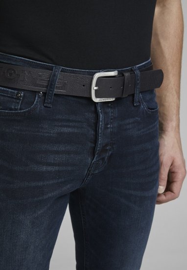 Jack & Jones HARRY Belt Black - Jostas - Liela izmēra Jostas - W40-W70/2XL-8XL