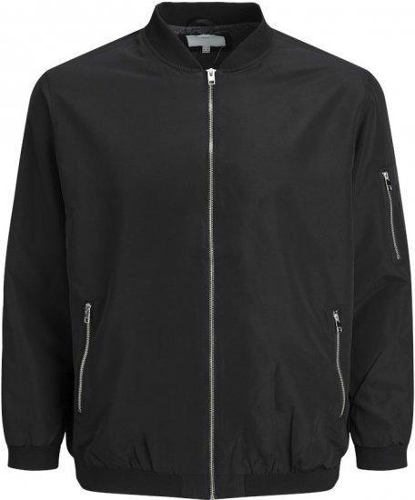 Jack & Jones RUSH Bomber Jacket Black - Jakas & Lietus apģērbs - Jakas - 2XL-12XL