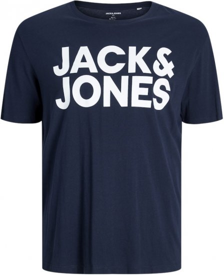 Jack & Jones CORP Logo T-Shirt Navy Blazer - T-krekli - T-krekli - 2XL-14XL