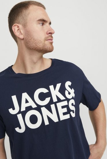 Jack & Jones CORP Logo T-Shirt Navy Blazer - T-krekli - T-krekli - 2XL-14XL