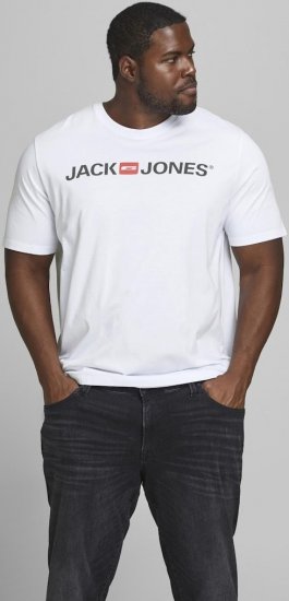 Jack & Jones JJECORP LOGO T-Shirt White - T-krekli - T-krekli - 2XL-14XL