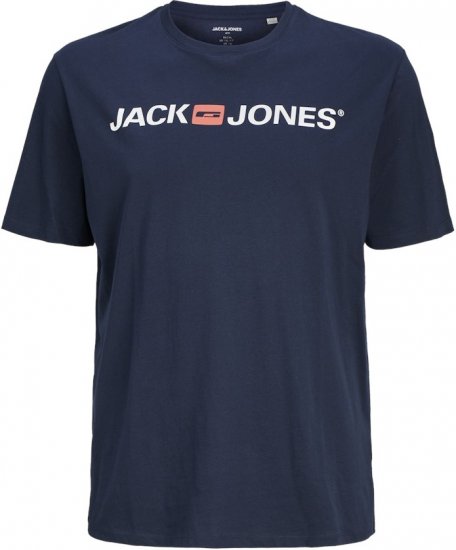 Jack & Jones Corp Logo Crew Neck T-Shirt Navy Blazer - T-krekli - T-krekli - 2XL-14XL