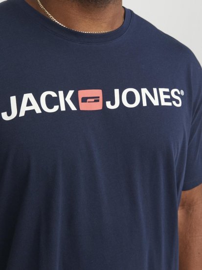 Jack & Jones Corp Logo Crew Neck T-Shirt Navy Blazer - T-krekli - T-krekli - 2XL-14XL