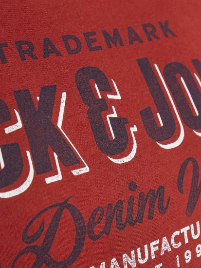 Jack & Jones JJELOGO TEE Red - T-krekli - T-krekli - 2XL-14XL