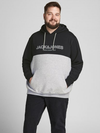Jack & Jones JJEURBAN BLOCKING SWEAT Black - Džemperi un džemperi ar kapuci - Džemperi - 2XL-14XL