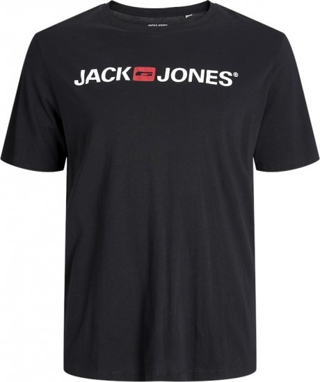 Jack & Jones Corp Logo Crew Neck T-Shirt Black - T-krekli - T-krekli - 2XL-14XL