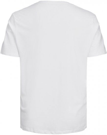 Jack & Jones CORP Logo T-Shirt White w Large Black Print - T-krekli - T-krekli - 2XL-14XL