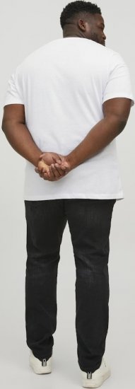 Jack & Jones CORP Logo T-Shirt White w Large Black Print - T-krekli - T-krekli - 2XL-14XL