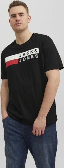 Jack & Jones CORP Logo T-Shirt Black/PLAY 4 - T-krekli - T-krekli - 2XL-14XL