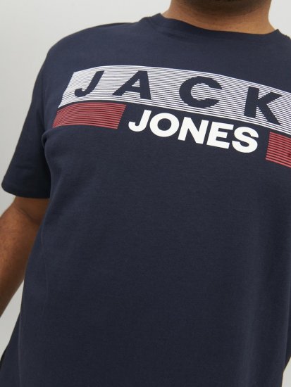 Jack & Jones CORP Logo T-Shirt Navy/PLAY 4 - T-krekli - T-krekli - 2XL-14XL