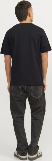 Jack & Jones CORP Logo T-Shirt Black w Small Black Print - T-krekli - T-krekli - 2XL-14XL