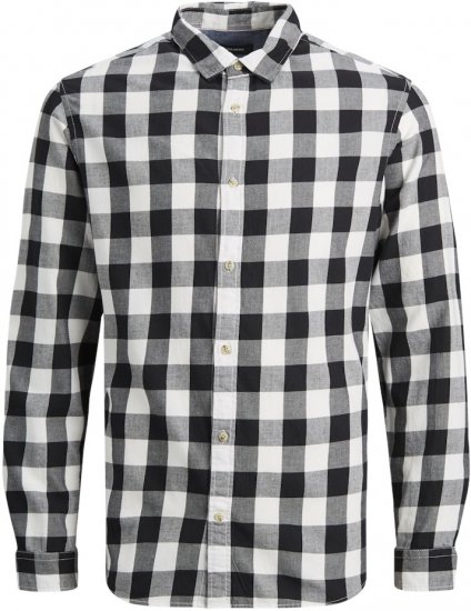 Jack & Jones Gingham L/S Shirt Whisper White - Krekli - Krekli - 2XL-8XL