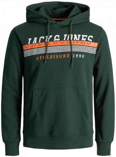 Jack & Jones JJIRON Hoodie Green - Džemperi un džemperi ar kapuci - Džemperi - 2XL-14XL