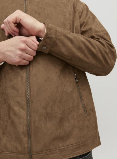 Jack & Jones Rocky Urban Rider Leather Jacket Brown - Jakas & Lietus apģērbs - Jakas - 2XL-12XL