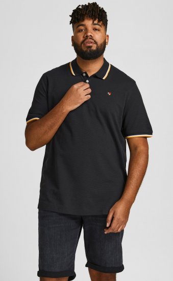 Jack & Jones JPRWINBLU Poloshirt Black - Polo krekli - Polo krekli - 2XL-8XL