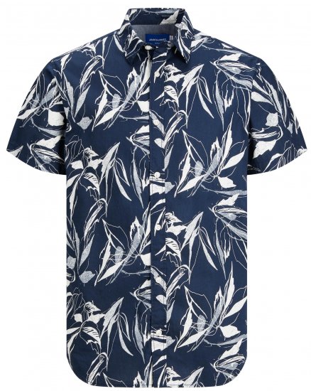 Jack & Jones JORCRAYON AOP Shirt Navy - Krekli - Krekli - 2XL-8XL
