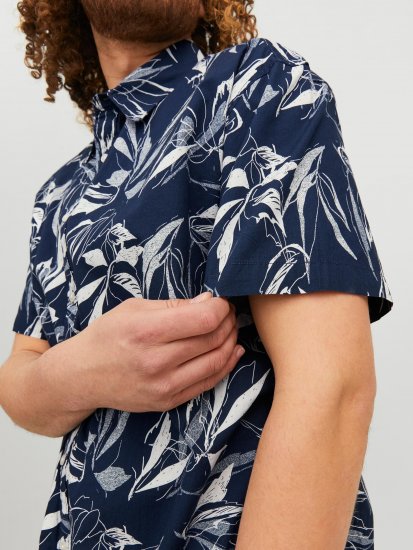Jack & Jones JORCRAYON AOP Shirt Navy - Krekli - Krekli - 2XL-8XL