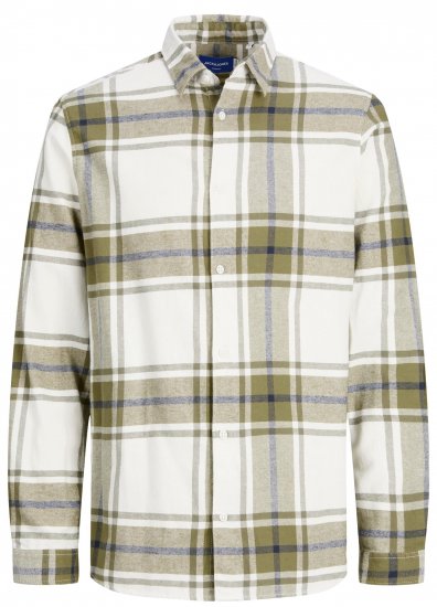 Jack & Jones JORJOSHUA Checked Shirt Dusty Olive - Krekli - Krekli - 2XL-8XL