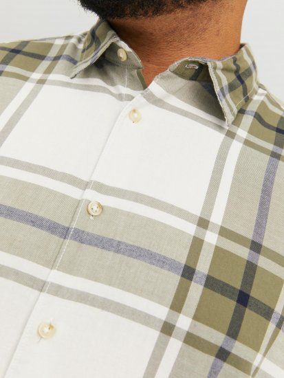 Jack & Jones JORJOSHUA Checked Shirt Dusty Olive - Krekli - Krekli - 2XL-8XL