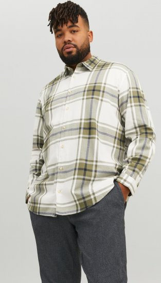 Jack & Jones JORJOSHUA Checked Shirt Dusty Olive - Krekli - Krekli - 2XL-8XL