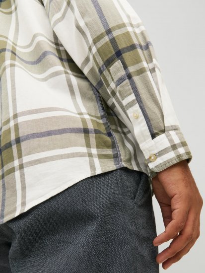 Jack & Jones JORJOSHUA Checked Shirt Dusty Olive - Krekli - Krekli - 2XL-8XL