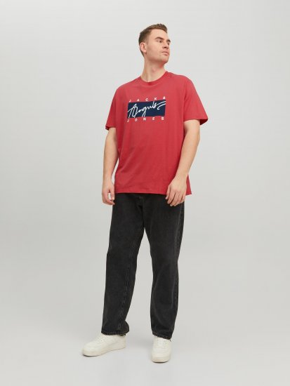 Jack & Jones JORJOSHUA T-shirt Red - T-krekli - T-krekli - 2XL-14XL