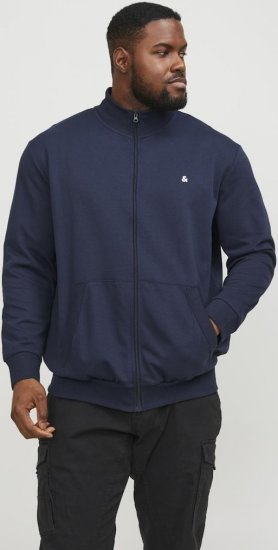 Jack & Jones PAULOS Turtleneck Zip Sweatshirt Navy Blazer - Džemperi un džemperi ar kapuci - Džemperi - 2XL-14XL