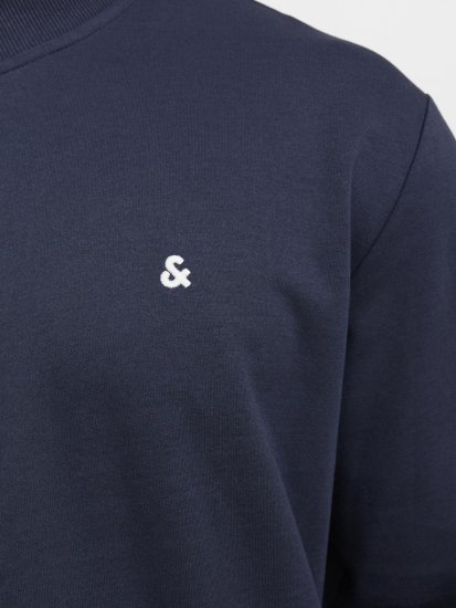 Jack & Jones PAULOS Turtleneck Zip Sweatshirt Navy Blazer - Džemperi un džemperi ar kapuci - Džemperi - 2XL-14XL