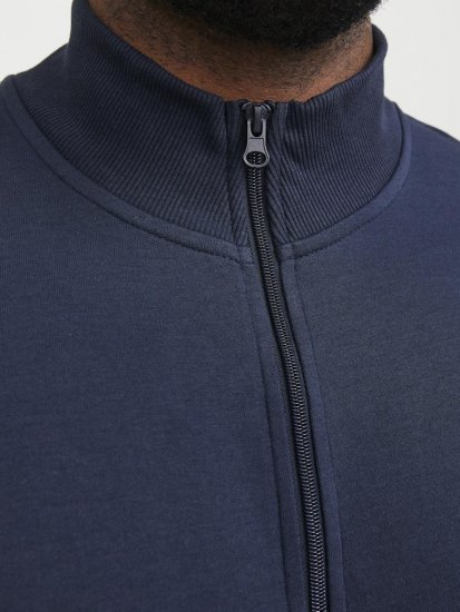 Jack & Jones PAULOS Turtleneck Zip Sweatshirt Navy Blazer - Džemperi un džemperi ar kapuci - Džemperi - 2XL-14XL