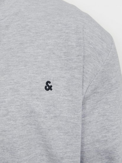 Jack & Jones PAULOS Turtleneck Zip Sweatshirt Light Grey Melange - Džemperi un džemperi ar kapuci - Džemperi - 2XL-14XL